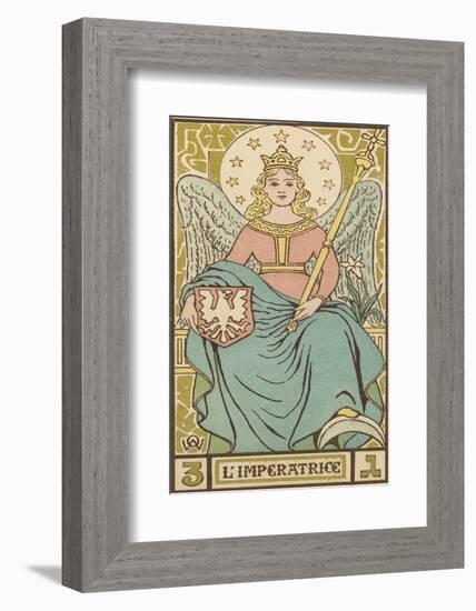 Tarot: 3 L'Imperatrice, The Empress-Oswald Wirth-Framed Photographic Print