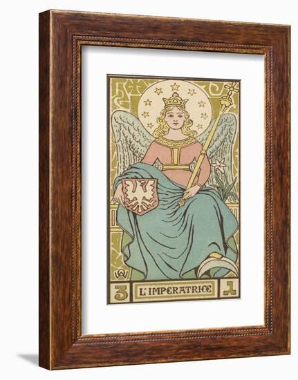 Tarot: 3 L'Imperatrice, The Empress-Oswald Wirth-Framed Photographic Print