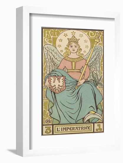 Tarot: 3 L'Imperatrice, The Empress-Oswald Wirth-Framed Photographic Print