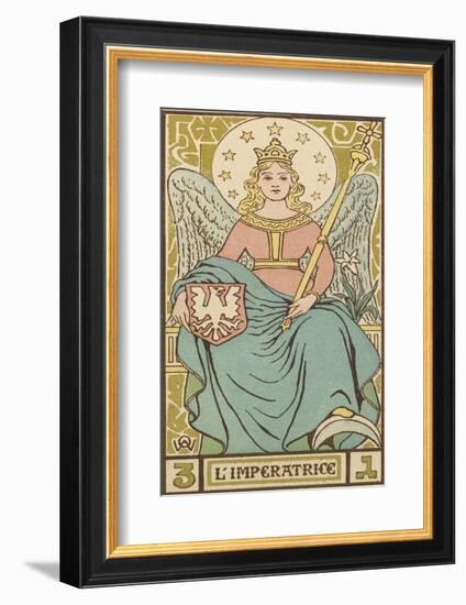 Tarot: 3 L'Imperatrice, The Empress-Oswald Wirth-Framed Photographic Print