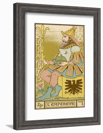 Tarot: 4 L'Empereur, The Emperor-Oswald Wirth-Framed Photographic Print