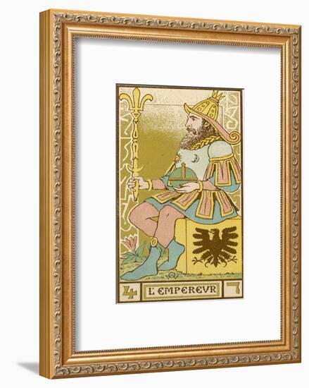 Tarot: 4 L'Empereur, The Emperor-Oswald Wirth-Framed Photographic Print