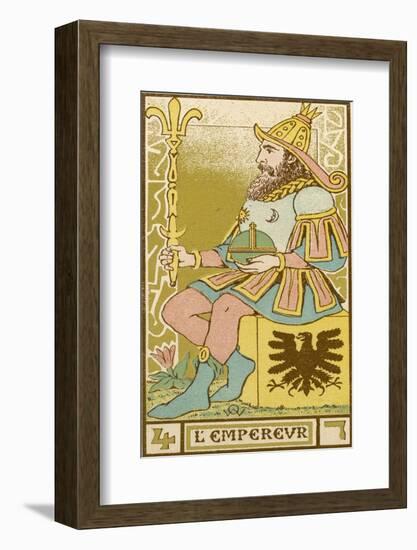 Tarot: 4 L'Empereur, The Emperor-Oswald Wirth-Framed Photographic Print