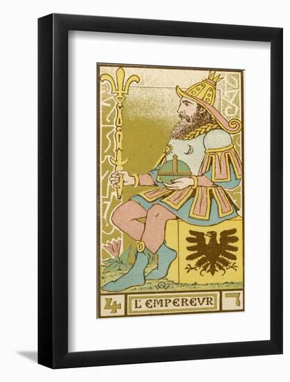 Tarot: 4 L'Empereur, The Emperor-Oswald Wirth-Framed Photographic Print