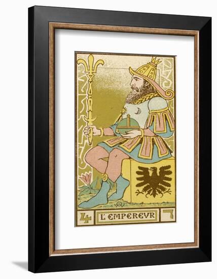 Tarot: 4 L'Empereur, The Emperor-Oswald Wirth-Framed Photographic Print