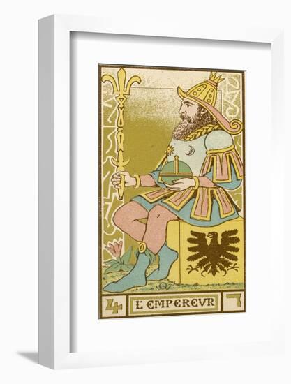 Tarot: 4 L'Empereur, The Emperor-Oswald Wirth-Framed Photographic Print