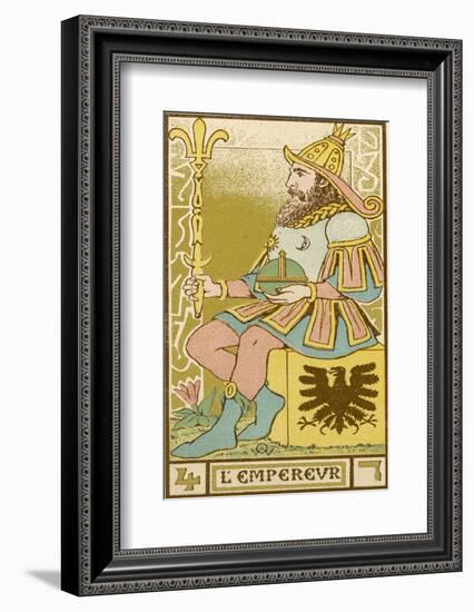 Tarot: 4 L'Empereur, The Emperor-Oswald Wirth-Framed Photographic Print