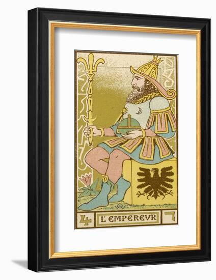 Tarot: 4 L'Empereur, The Emperor-Oswald Wirth-Framed Photographic Print