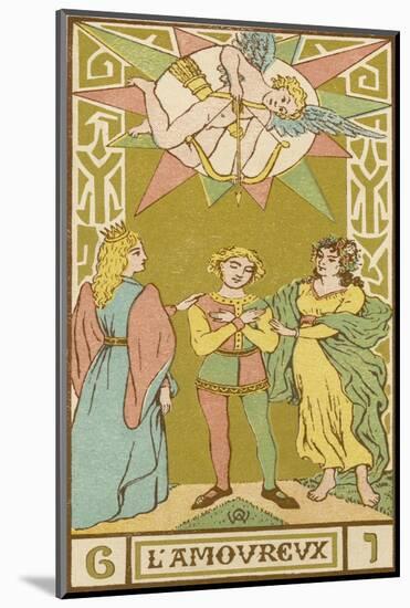 Tarot: 6 L'Amoureux, The Lover-Oswald Wirth-Mounted Photographic Print