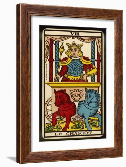 Tarot: 7 Le Chariot-null-Framed Art Print