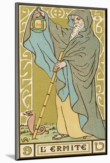 Tarot: 9 L'Ermite, The Hermit-Oswald Wirth-Mounted Photographic Print