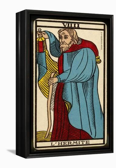 Tarot: 9 L'Hermite-null-Framed Premier Image Canvas