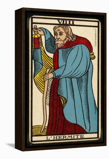 Tarot: 9 L'Hermite-null-Framed Premier Image Canvas