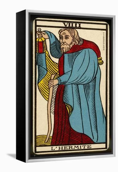 Tarot: 9 L'Hermite-null-Framed Premier Image Canvas