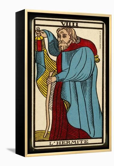 Tarot: 9 L'Hermite-null-Framed Premier Image Canvas