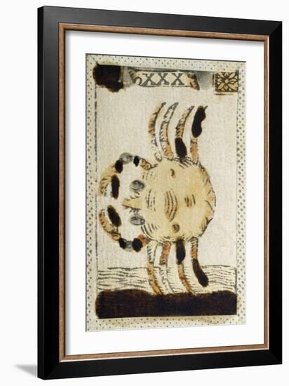 Tarot Card for Cancer, 16th Century, Italy-null-Framed Giclee Print