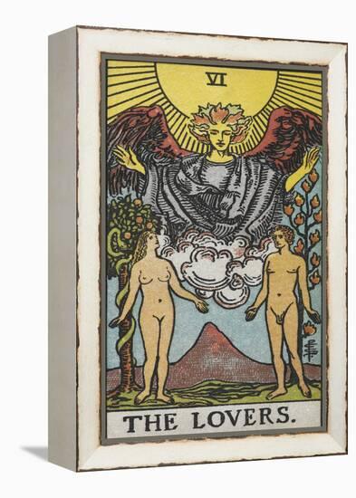 Tarot Card With a Nude Man and Woman-Arthur Edward Waite-Framed Premier Image Canvas