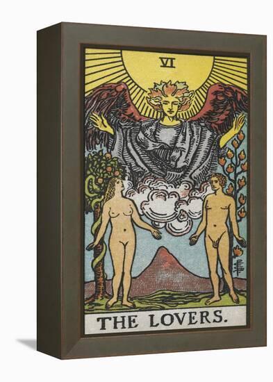 Tarot Card With a Nude Man and Woman-Arthur Edward Waite-Framed Premier Image Canvas