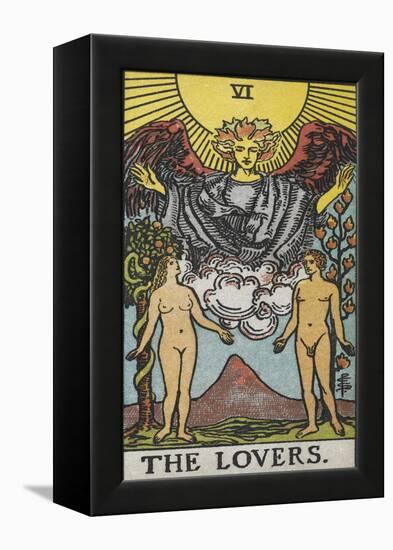 Tarot Card With a Nude Man and Woman-Arthur Edward Waite-Framed Premier Image Canvas