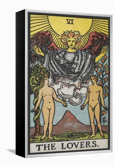 Tarot Card With a Nude Man and Woman-Arthur Edward Waite-Framed Premier Image Canvas