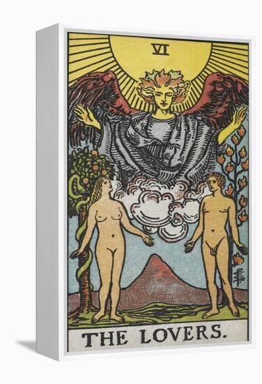 Tarot Card With a Nude Man and Woman-Arthur Edward Waite-Framed Premier Image Canvas