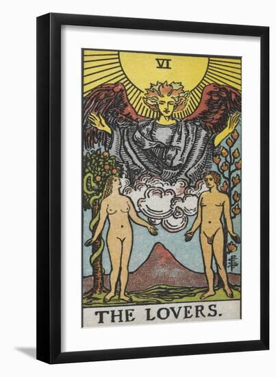 Tarot Card With a Nude Man and Woman-Arthur Edward Waite-Framed Giclee Print