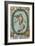 Tarot Card With a Woman Floating Inside a Wreath Of Green Leaves With the Head Of a Man-Arthur Edward Waite-Framed Giclee Print