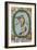 Tarot Card With a Woman Floating Inside a Wreath Of Green Leaves With the Head Of a Man-Arthur Edward Waite-Framed Giclee Print