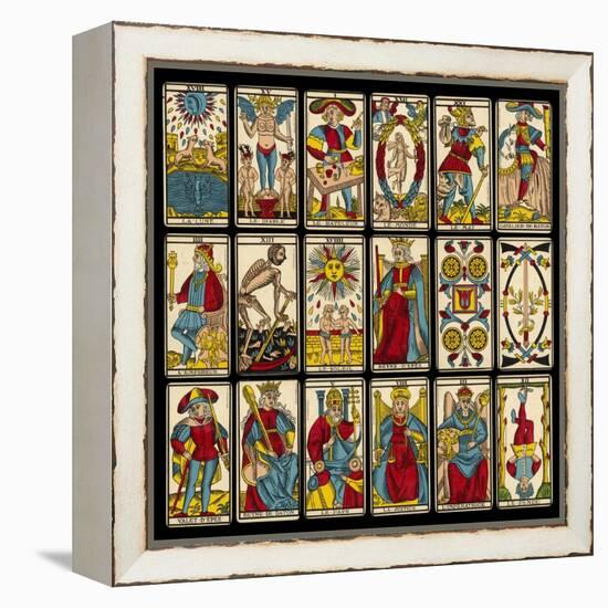 Tarot Selection from the Traditional Marseille Pack-null-Framed Premier Image Canvas