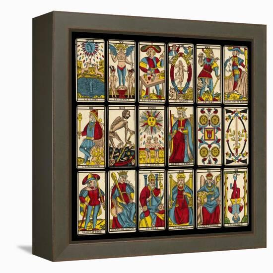 Tarot Selection from the Traditional Marseille Pack-null-Framed Premier Image Canvas