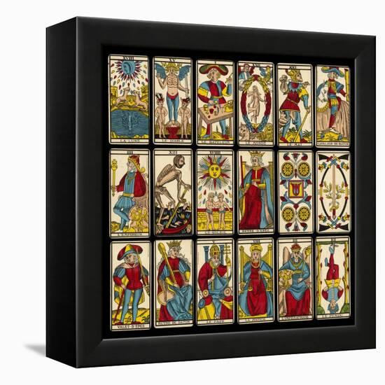 Tarot Selection from the Traditional Marseille Pack-null-Framed Premier Image Canvas