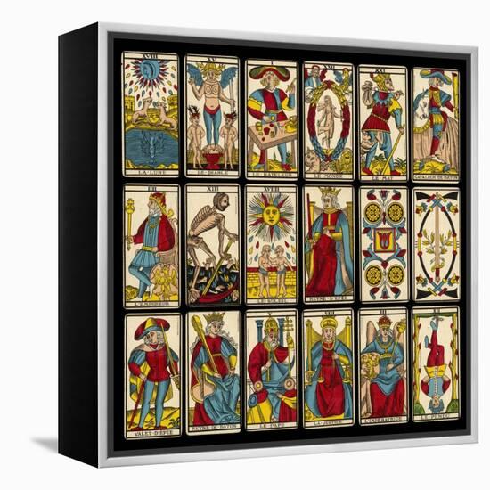 Tarot Selection from the Traditional Marseille Pack-null-Framed Premier Image Canvas