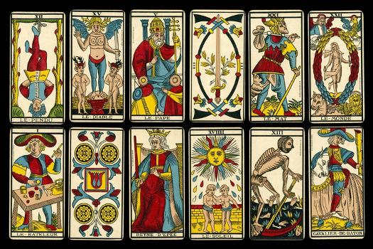 Tarot Selection from the Traditional Marseille Pack' Photographic Print |  Art.com