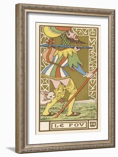 Tarot: The Fool-Oswald Wirth-Framed Art Print