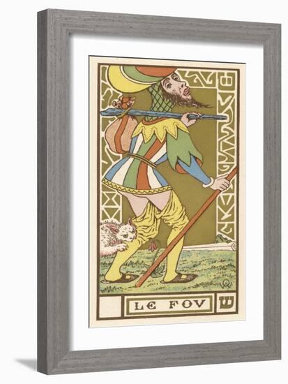 Tarot: The Fool-Oswald Wirth-Framed Art Print