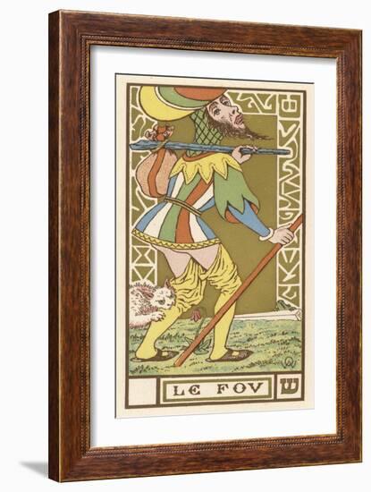 Tarot: The Fool-Oswald Wirth-Framed Art Print