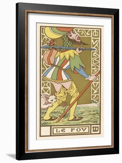 Tarot: The Fool-Oswald Wirth-Framed Art Print