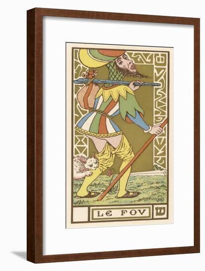 Tarot: The Fool-Oswald Wirth-Framed Art Print