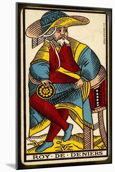 Tarot: The King of Coins-null-Mounted Art Print