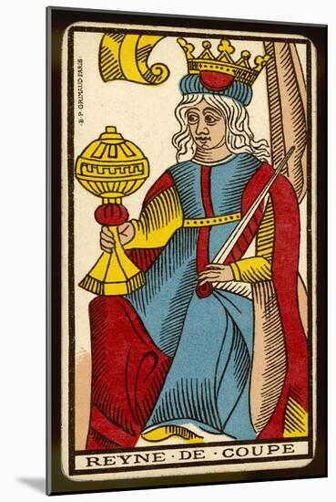 Tarot: The Queen of Cups-null-Mounted Art Print