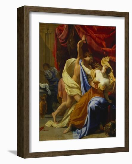 Tarquin and Lucretia-Simon Vouet (Circle of)-Framed Giclee Print