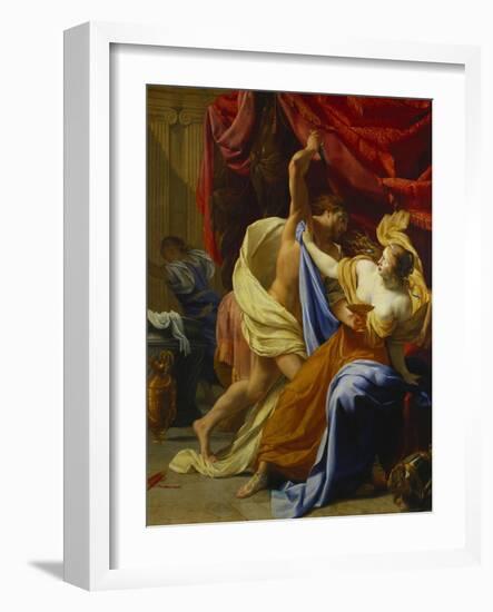 Tarquin and Lucretia-Simon Vouet (Circle of)-Framed Giclee Print