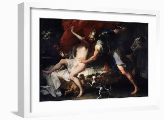 Tarquinius and Lucretia-Luca Giordano-Framed Giclee Print