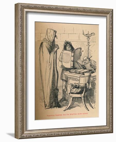 'Tarquinius Superbus has the Sibylline Books valued', 1852-John Leech-Framed Giclee Print