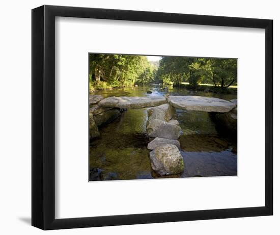 Tarr Steps a Prehistoric Clapper Bridge across the River Barle in Exmoor National Park, England-Mark Hannaford-Framed Photographic Print