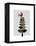 Tartan Tree Illustration-Fab Funky-Framed Stretched Canvas