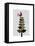 Tartan Tree Illustration-Fab Funky-Framed Stretched Canvas