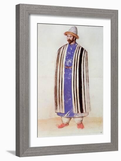 Tartar or Uzbek Man-John White-Framed Giclee Print