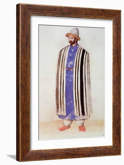 Tartar or Uzbek Man-John White-Framed Giclee Print