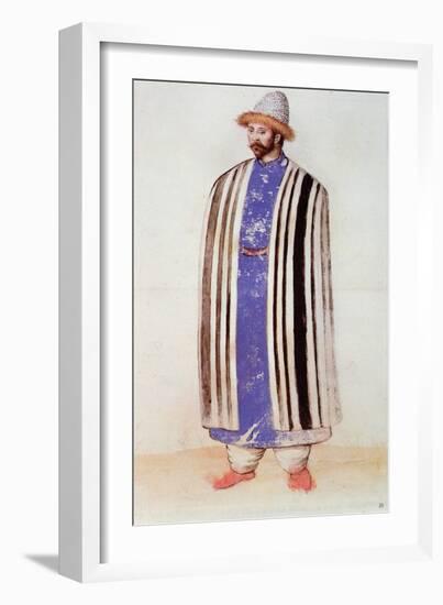 Tartar or Uzbek Man-John White-Framed Giclee Print